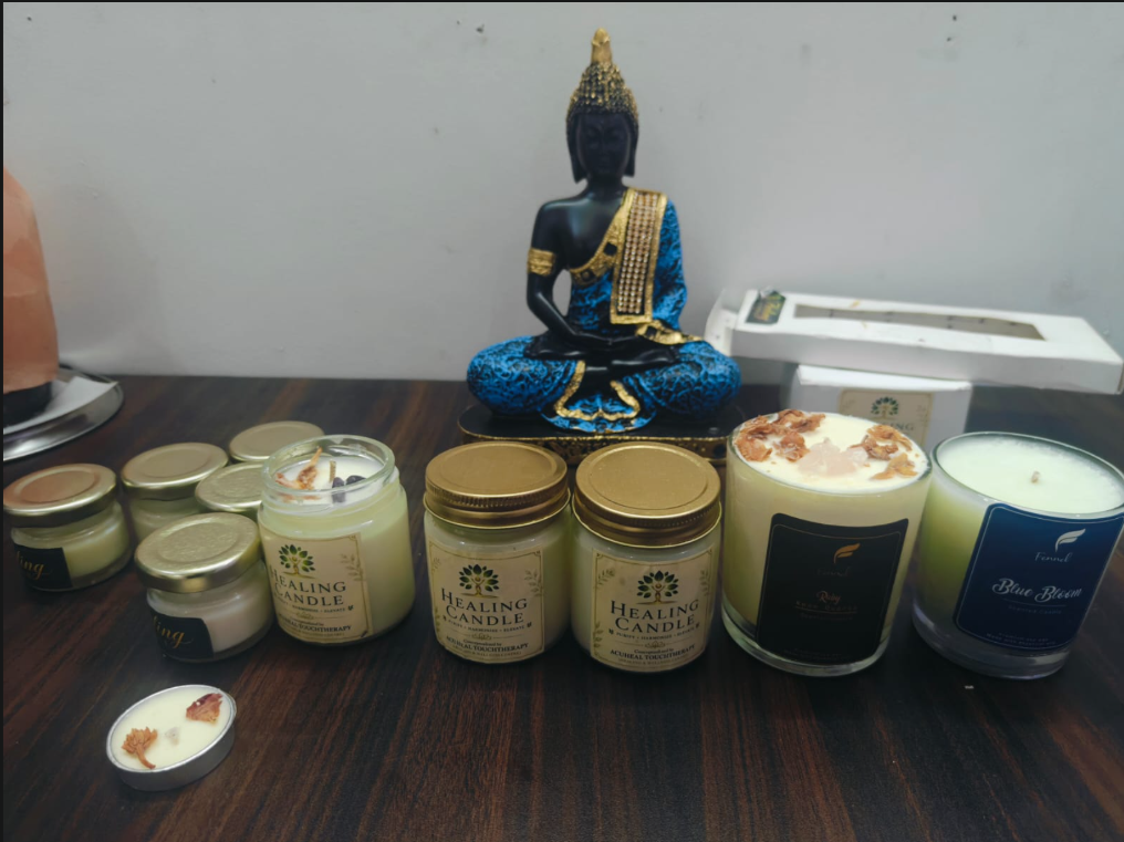 Sanctuary Healing Candle Display